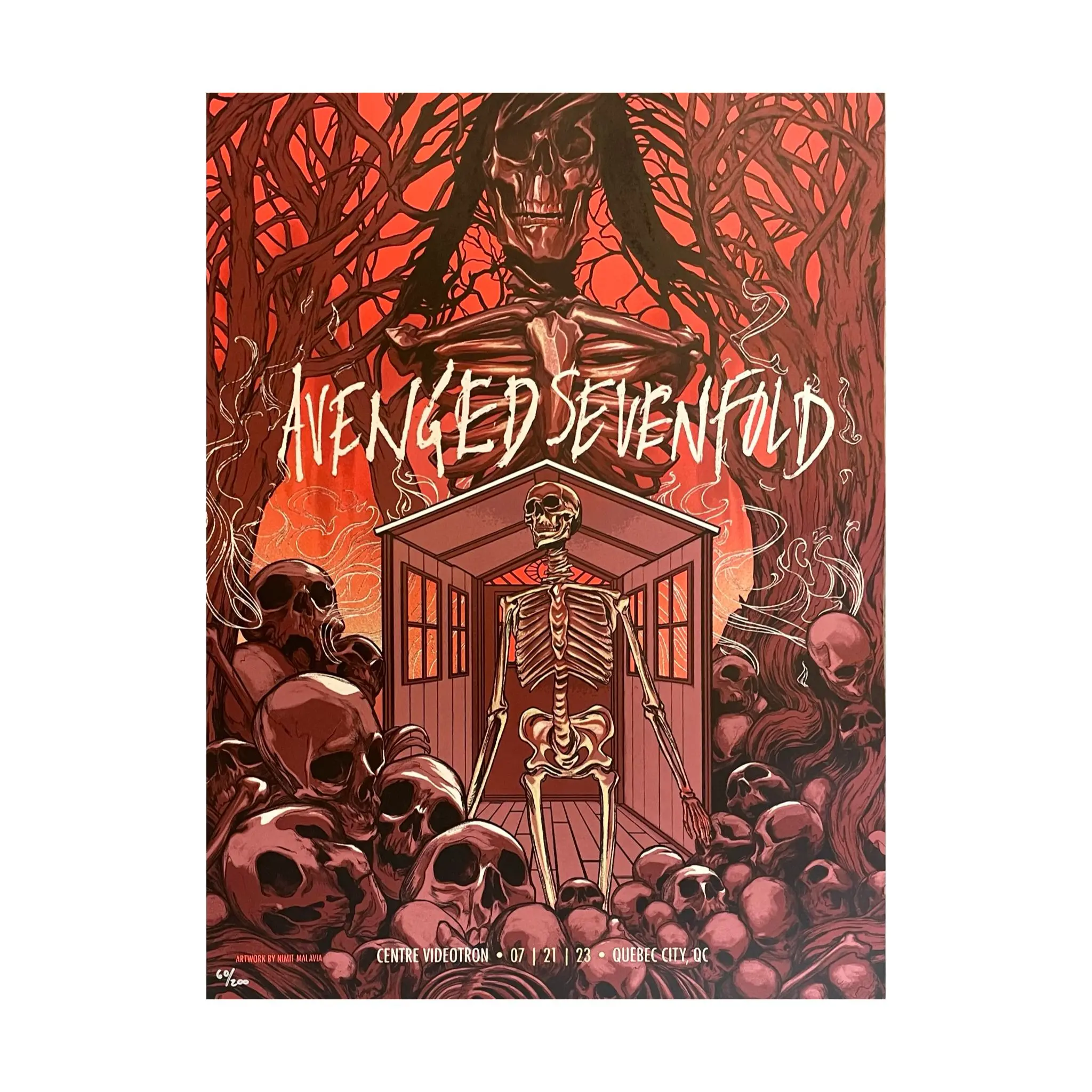 Avenged Sevenfold Quebec Red Variant - Poster