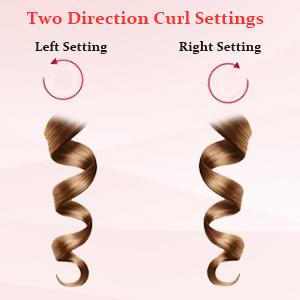 【2026】Automatic Hair Curling Iron with 4 Temperature & 3 Timer, Automatic Shut-Off, Anti-Scald, Anti-Tangle Rotating Curling Wand for Hair Styling, Pink