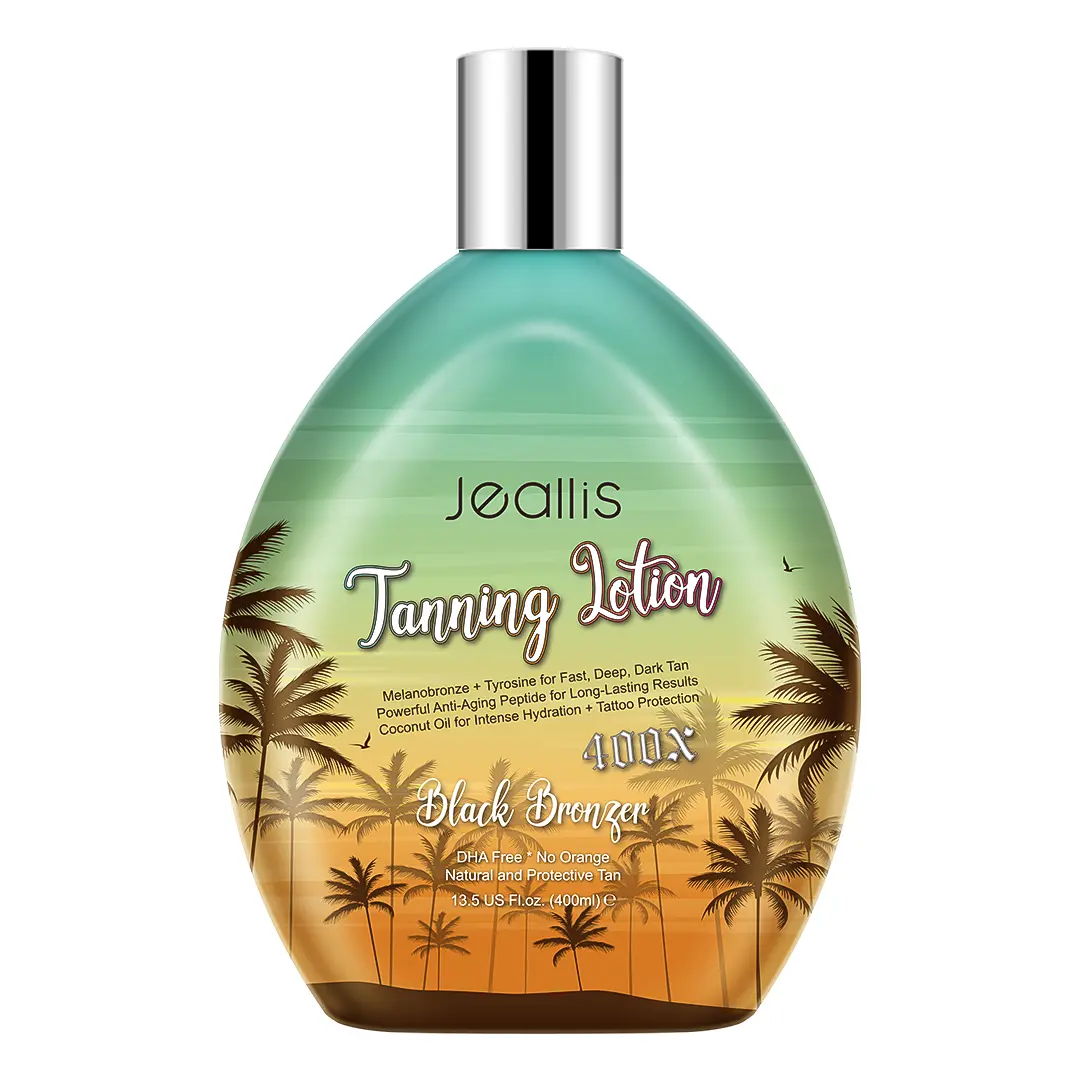 Jeallis Tanning Lotion For Outdoor Sun and Tanning Beds 400ml Tanning Accelerator with Bronzer Tanning Enhancer