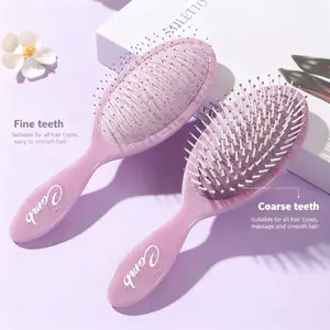 Complete Hair Care Duo - 2-Piece Detangling Brush Set with Wide & Fine Teeth, Ultra-Soft Bristles for Tangle-Free Hair, Ideal for Women & Men