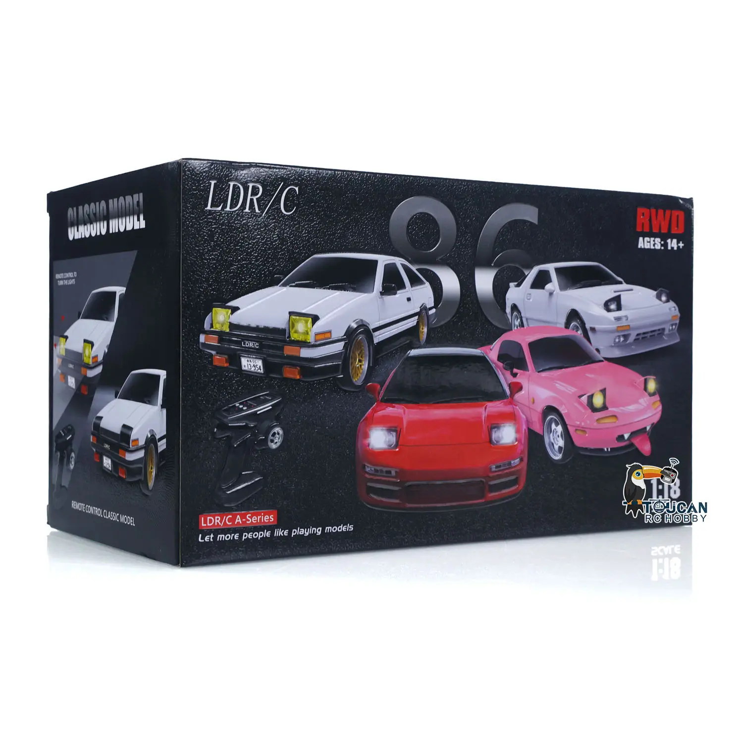 LDRC LD1804 1/18 2.4G 4X2 Remote Control Drift Car Brushed Motor