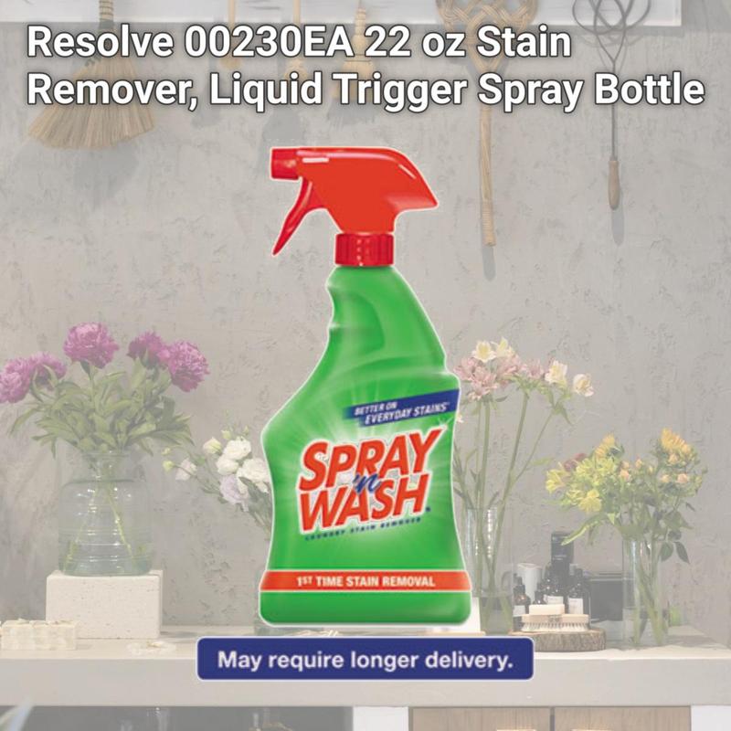 Resolve  22 oz Stain Remover, Liquid Trigger Spray Bottle