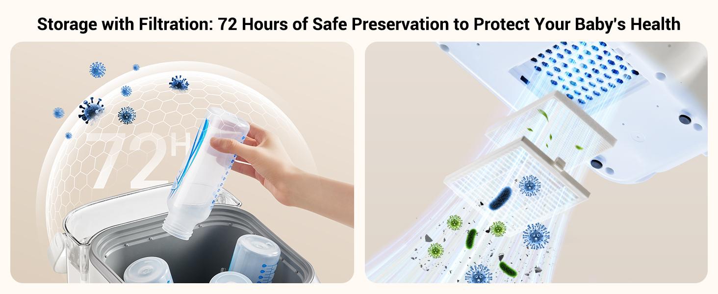 Bear Bottle Washer Pro, Baby Bottle Washer and Sterilizer and Dryer - All in One Machine for Bottles, Pump Parts & Baby Essentials with 90 Detergent Tablets - Effortless, Time-Saving