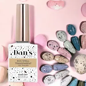 Eggshell Texture Nail Art Gel – Transparent Effect Gel for Speckled Nail Designs (Requires Top Coat)