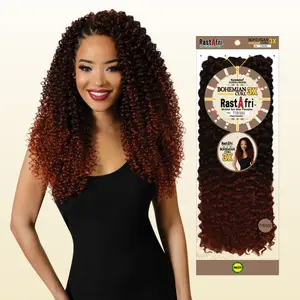 RastAfri Bohemian Curl 3X 18" Braiding Hair