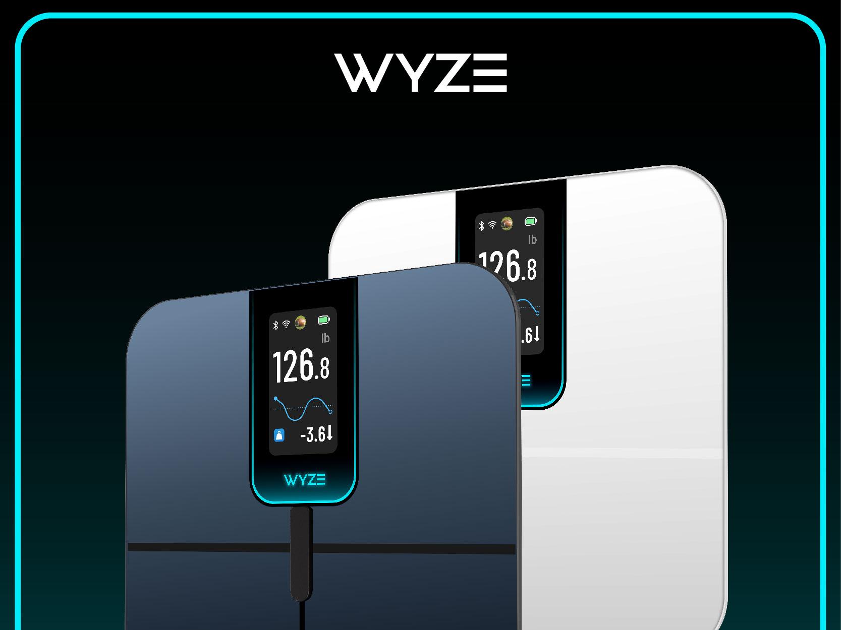Wyze Scale Ultra — Wi-Fi Smart Weighing Scale, Huge 4.3" Screen —  Step-On Body Composition Measurements (Track Weight, BMI, Fat/Fit Goals)