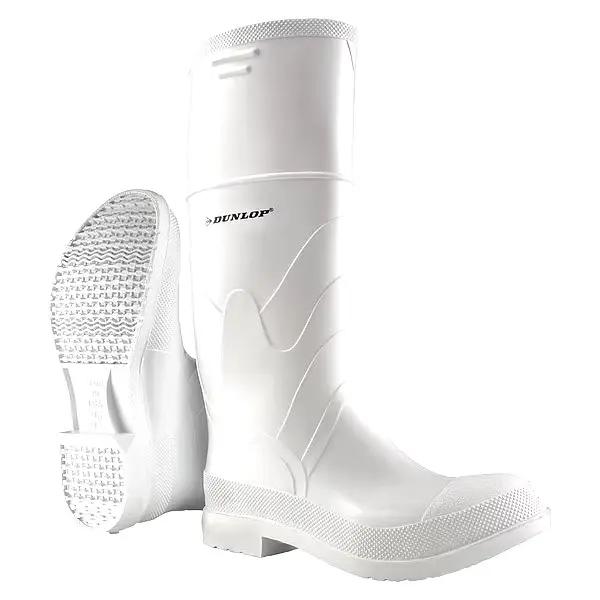 Dunlop Concrete Boots - White Waterproof boots