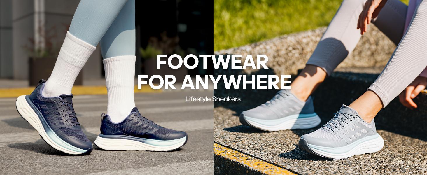 NORTIV 8 [ActiveFloat] Women's Walking Shoes Cushion Running Tennis Shoes Non-Slip Comfortable Breathable Workout Gym Sports Athletic Sneakers Casual Running Shoes Lightweight Running Jogging Shoes