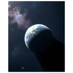 🌌Dark Side Of The Earth Fine Art Poster