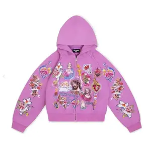 (100% Authentic) Righteous Risen King Zip Up Hoodie Purple