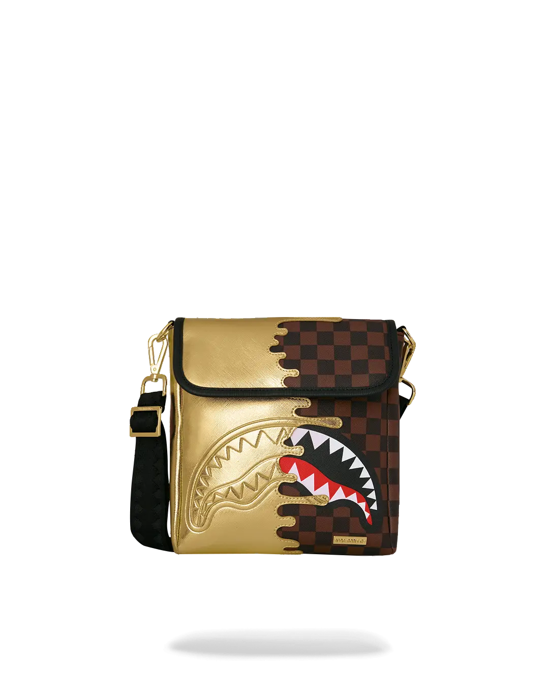 SPRAYGROUND GOLDEN DYNASTY GOLD DRIP MESSENGER SLING