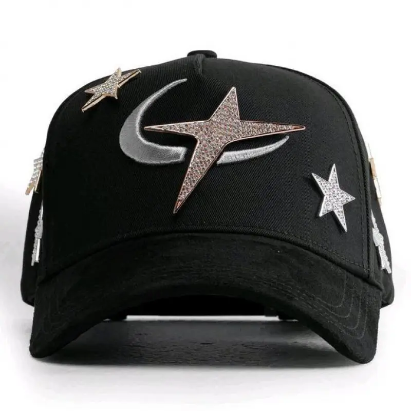BARBAS X CT Galaxy Collab Premium Embroidered Snapback Cap - Limited Edition, One Size, Adjustable Fit, Breathable Cotton, Galaxy-Inspired Street Vibe, Everyday Wear Party Streetwear Accessory