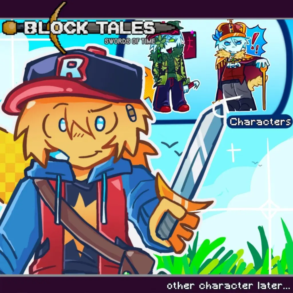 Block Tales Fanmerch Translucent Keychain - Roblox Keychains - Cute Keyrings Birthday Gifts, Fear and Hunger Character Keychains – Cute Acrylic Keychain Charms, Perfect Gift for Fans & Collectors