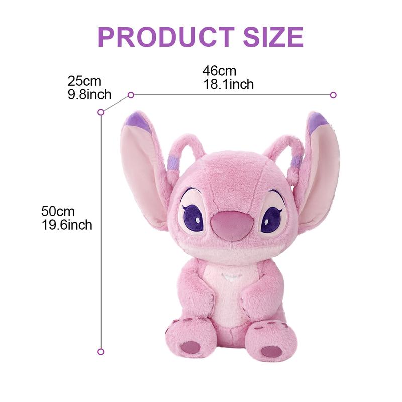 【Holiday Gift】Disney Stitch & Angel Large-Size Plush Dolls 20inch| Adorable Graduation Gift for Her, Perfect Cuddly Collectibles for Fans, Holiday & Holiday Haul & New Year