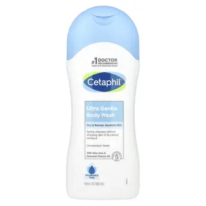 Cetaphil Ultra Gentle Body Wash, Fragrance Free, 16.9 fl oz (500 ml)