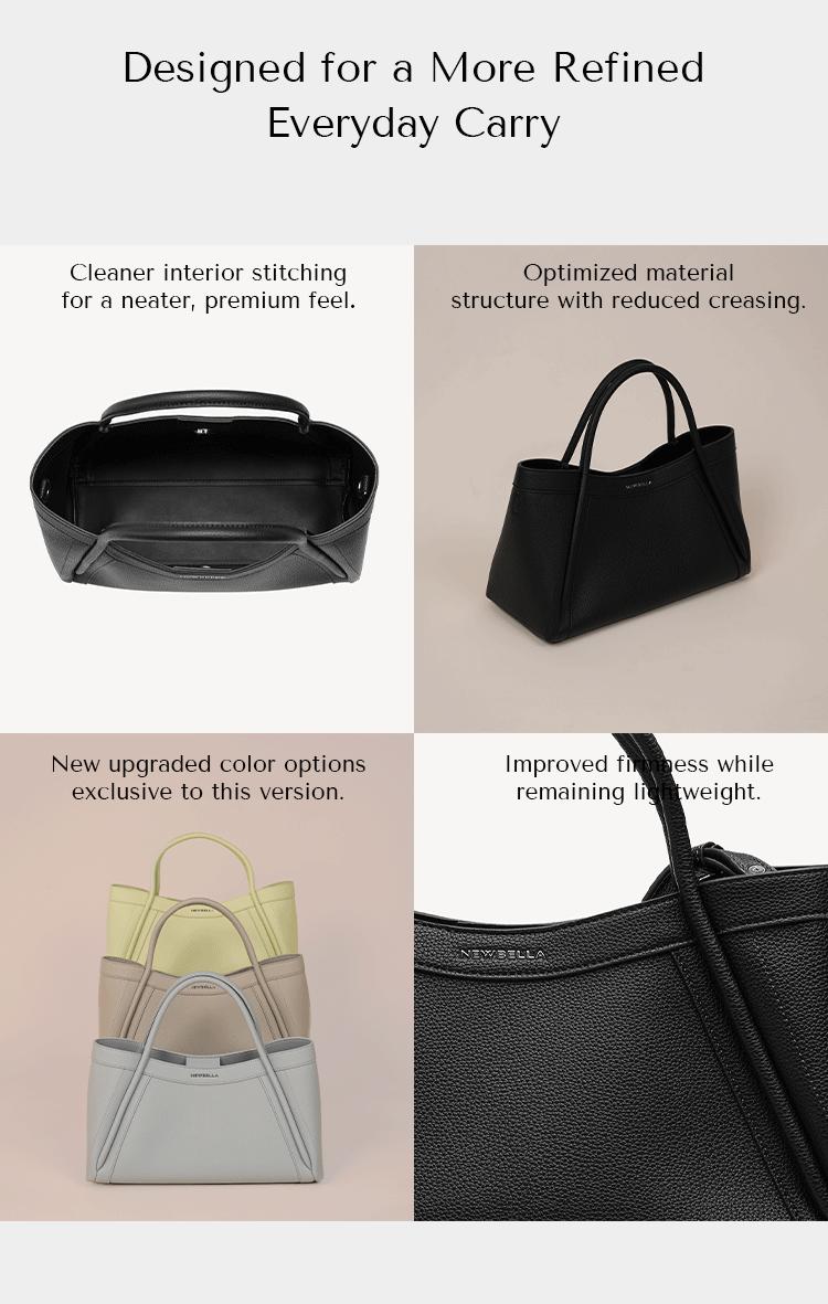 NEWBELLA Kelly M – Upgraded Version  2 PCS Set Top Handle Bag/ PU Leather/Collection Kelly L /kelly M Magnetic Closure, No Internal Compartments, 2025 , Vegan Leather,day gift, Magnetic Closure, Ideal for Office, Perfect for Fashionistas,FallFreshness