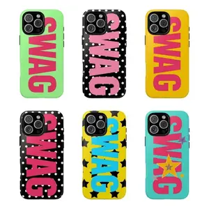 SWAG Collection Phone Case, Vibes Colorful And Energetic TPU Cover, Compatible with iPhone X, 11, 12, 13, 14, 15, 16, 17 & more