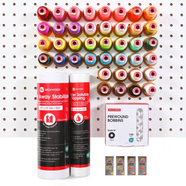 Embroidery Accessories Starter Kit (For Single Needle Embroidery Machine)