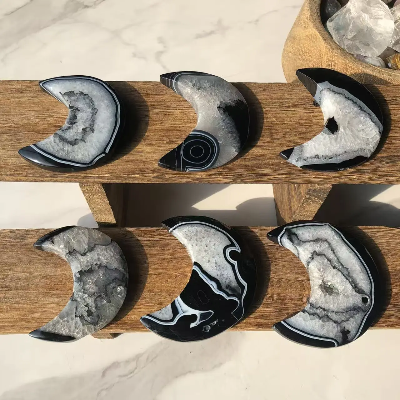 Black Agate Moon Collection