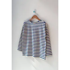 Marseille Top Blue Stripe On Cream