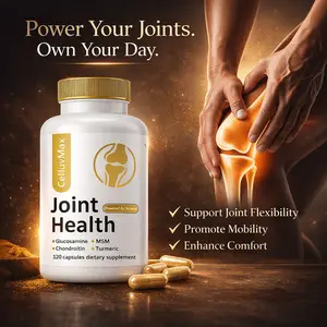 Daily Joint Health Supplement for Women and Men with Glucosamine Chondroitin MSM Turmeric 120 Capsules