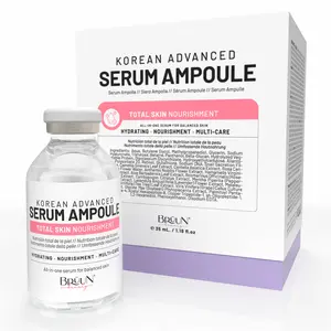 BRÜUN Total Care Complex Ampoule – Retinol Peptide Hydrating Serum for Face and Body, Use with or without Derma Pen, 1.18 fl.oz Microneedle Liquid Skin Serum korean