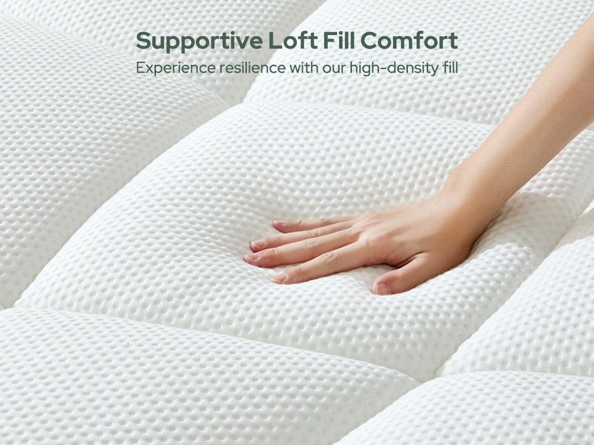 【BEDLORE】Mattress Topper, Extra Thick Tencel Blend Pillow Top Pad, Soft & Breathable Comfort Layer, Deep Pocket Design Fits 6–15 Inch Mattresses, Ideal for Bedroom & Home Use