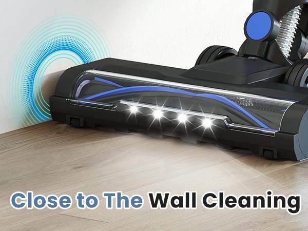 3-in-1 Cordless Stick Vacuum Cleaner, Lightweight with LED Headlight, 10KPa Suction for Carpet, Hard Floor and Pet Hair, Black Blue 3-in-1 Cordless Stick Vacuum Cleaner, Lightweight with LED Headlight, 10KPa Suction for Carpet, Hard Floor and Pet Hair, Black Blue