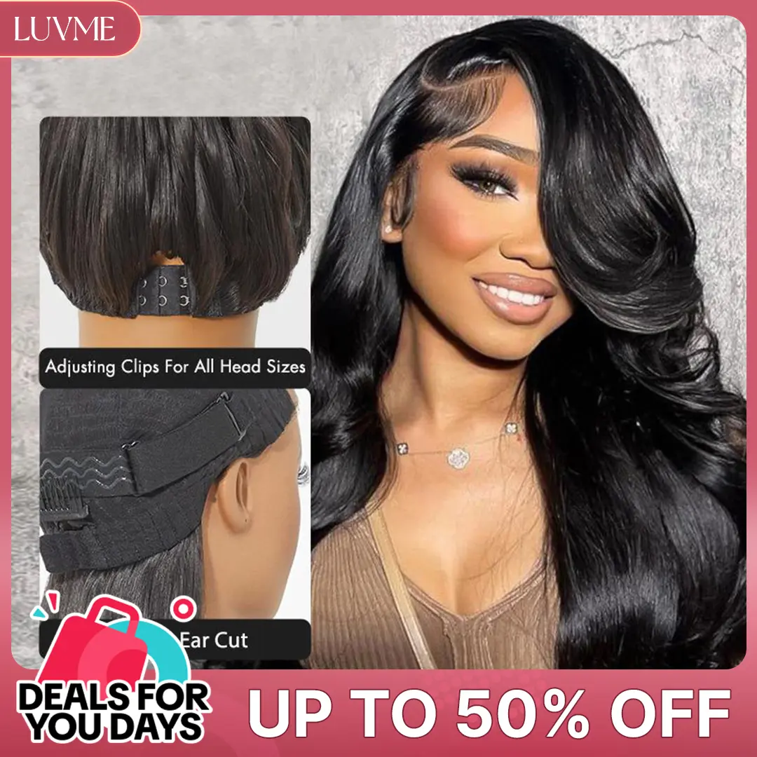 Luvme All Day Comfort Glueless Loose Body Wave Long Wig 7x6 Closure Pre Plucked Pre Bleached Pre Cut HD Lace Ready To Go #DealsForYouDays