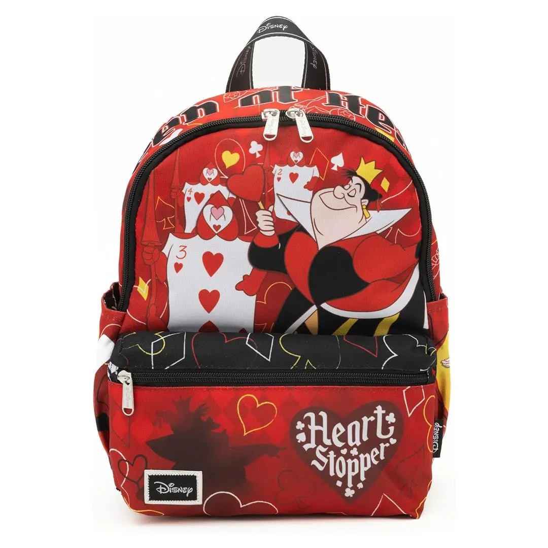 Queen of Hearts Cartoon Character Backpack, 13 Inch Cute Stylish Carry On Travel Bag, Lightweight Casual Daypack