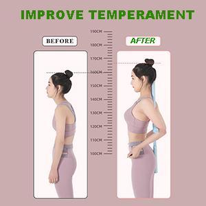 Posture Corrector & Hunchback Corrector - Yoga Stick Stretching Tool for Humpback Correction - Adjustable Retractable Design for Adults & Kids - Doctor Recommended Back Support Healthcare