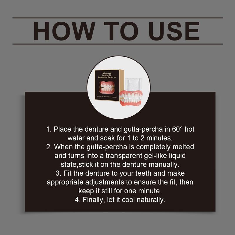 Temporary Dental Cosmetic Veneer Kit Comfortable Tooth Appearance Cover Smile Enhancement Teeth Beauty Kit