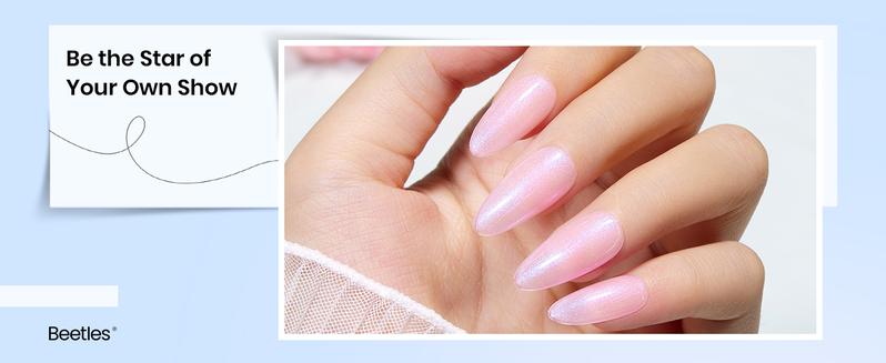 Beetles Gel Top Coat Glitter Soak Off Nail Polish with Gold Glitter for Nail Art and Long Nails Powder Manicure Cosmetic Uv Cutics #dealsforyoudays