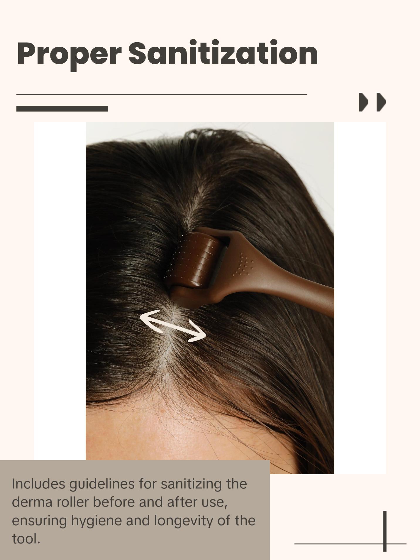 Bur Bur Growing Season Derma Roller & Botanical Hair Treatment Bundle