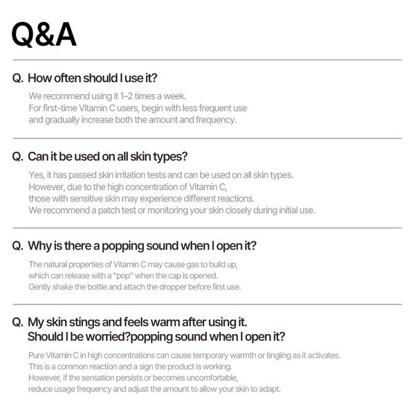 [NEW] Vitamin C 20 Serum 0.34 Fl. Oz. / 10ml Skin Radiance 20 Pure Vitamin C, Lightweight Non-Sticky Face Serum for Sensitive Skin iKorean Glass Skin Care