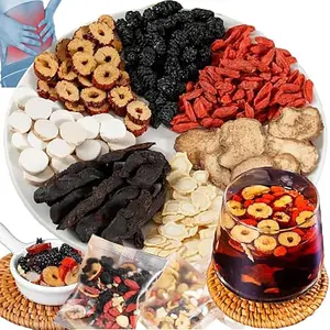 Ginseng Five Treasures Tea Kidney Tea, 40 Teabags, Traditional Chinese Herbal Natural Organic Kidney Cleanse Detox for Men & Women, Caffeine-Free