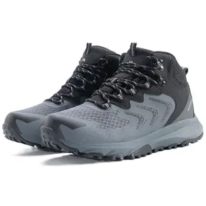 OUTJET Hiking Boots  Men Waterproof Ankle Support Backpacking Boots Breathable Non-Slip Durable Hiking Boots for Outdoors Matching Shoes Stability