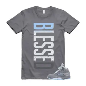 5 Wolf Grey 2026 Ice Blue Light Graphite White Icy T Shirt Match VERTBLS