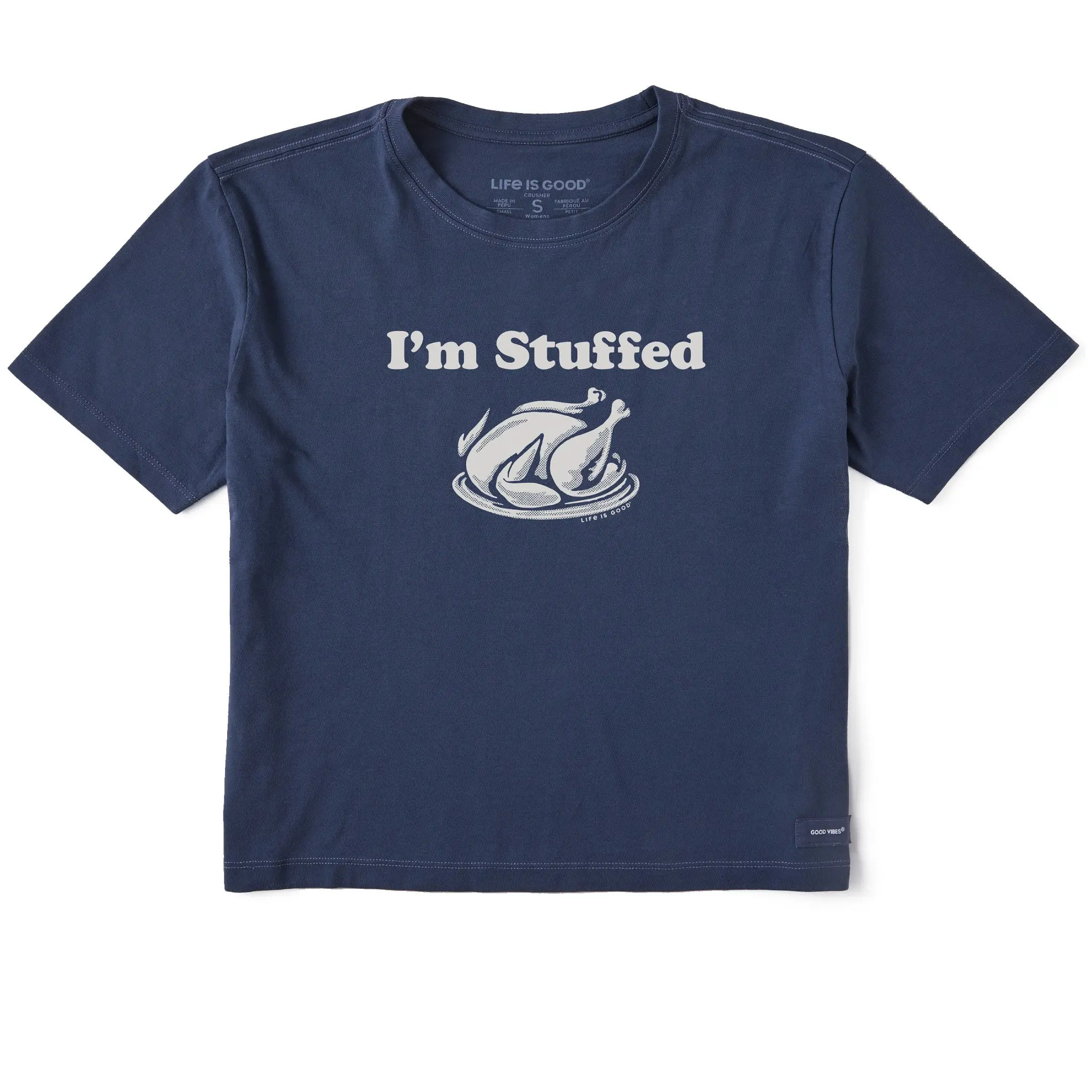 Women's I'm Stuffed Short Sleeve Crusher Boxy Tee