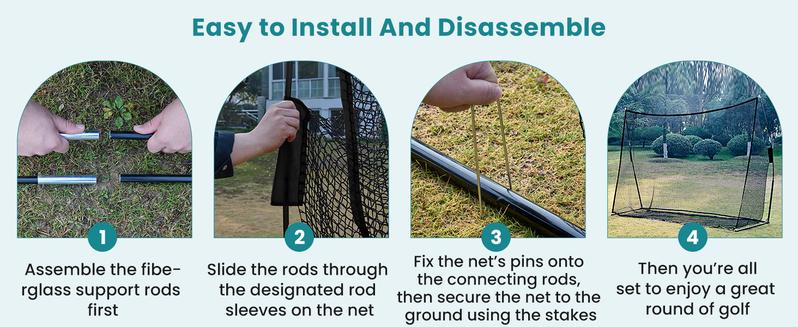 【New】Golf Nets for Backyard, 10x7 ft Golf Practice Net with Frame, Outdoor & Indoor Dual-Use Sturdy for Hitting, Personal Driving Range for Home, Garage and Backyard 【New】Golf Nets for Backyard, 10x7 ft Golf Practice Net with Frame, Outdoor & Indoor Dual-Use Sturdy for Hitting, Personal Driving Range for Home, Garage and Backyard