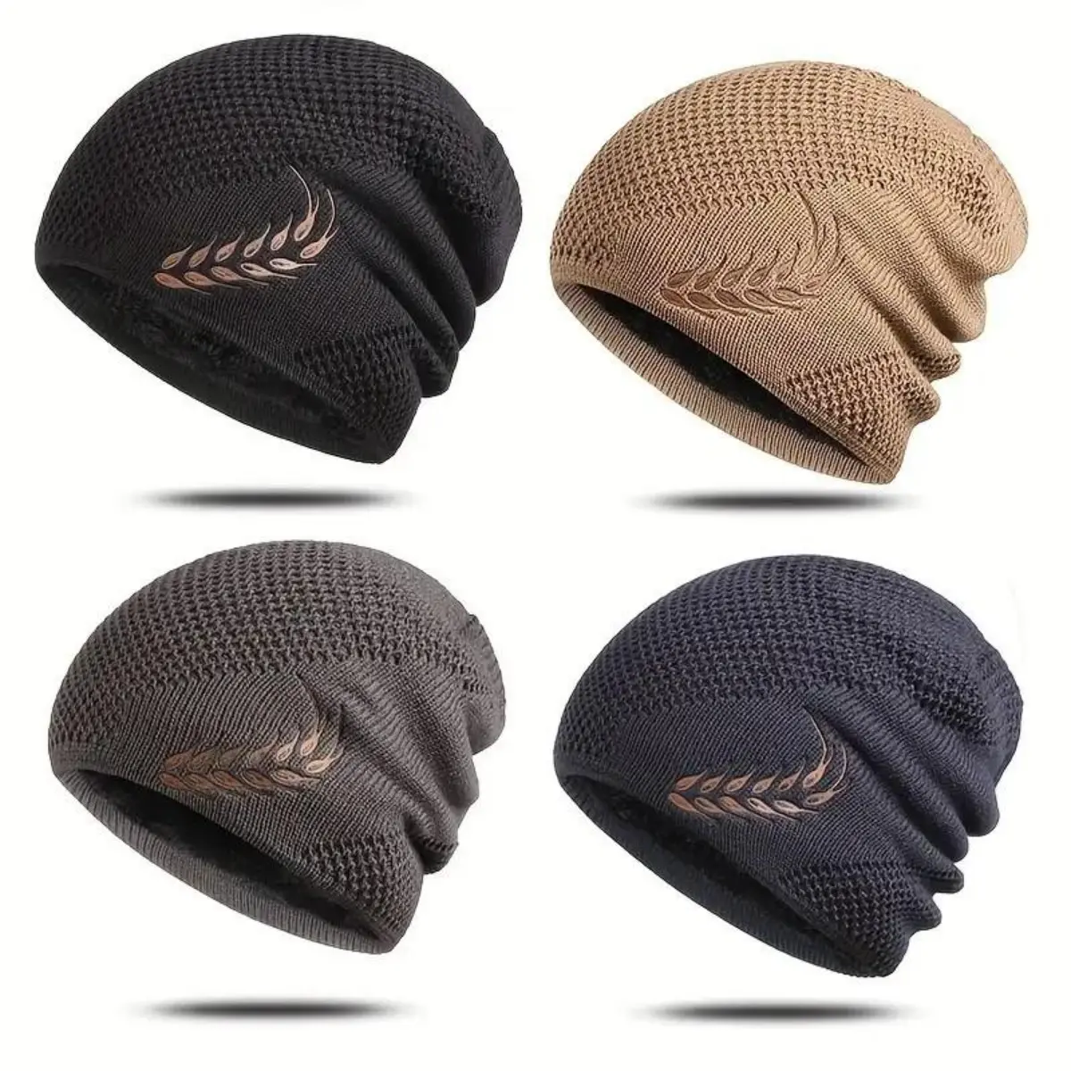 Men's Women's Winter Beanie Hat Warm Knit Hat Thick Fleece Lined Winter Cap