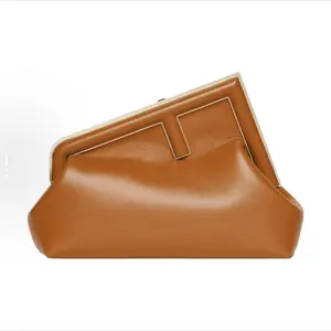 Pre-owned FENDI 1 Shoulder Bags Small First Brown Leather Shoulder Bag