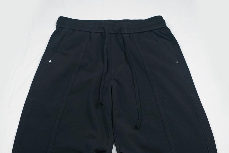 Flooo Women's Dark Color Casual Sweatpants with Drawstring & Fake Silver Button Comfortable Cold Washable Pants