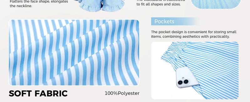 Fisoew Womens Stripe 2 Piece Lounge Sets Button Down Ruffle Shirts Shorts Sets Casual Oversized Pajama Sets Loungewear