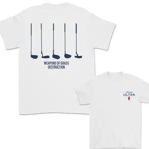 [Made In US] Michelob Ultra Golfing T-Shirt,Gift For Men, 2 Side T-Shirt, Funny Golf Weapons Of Grass Destruction T-Shirt For Men