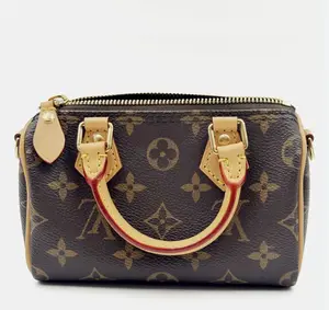 Pre-owned Louis Vuitton pvc Crossbody Bags Nano Speedy Monogram Shoulder Bag chenke0008
