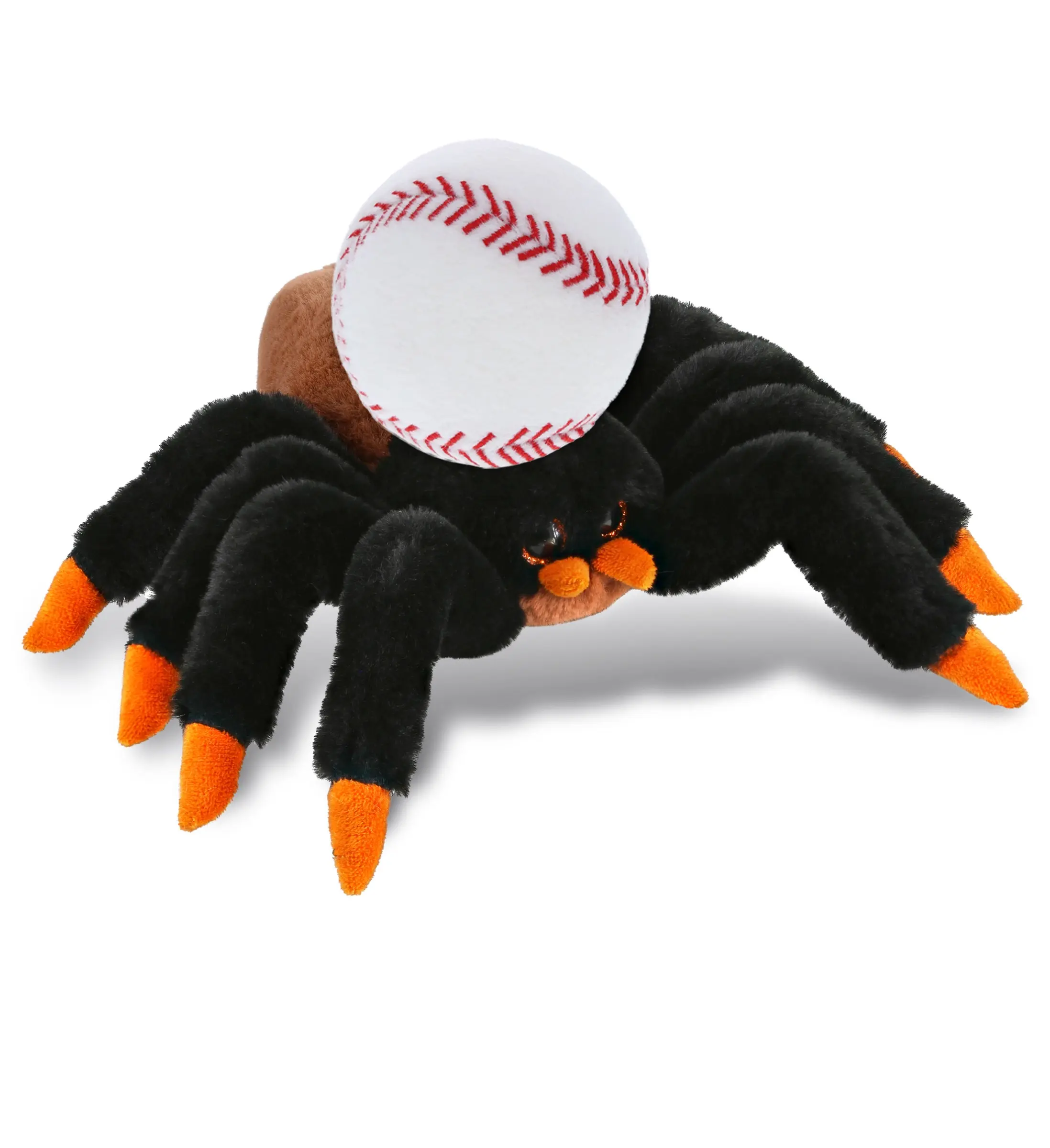 PLUSH BASEBALL - SUPER-SOFT PLUSH - WILD TARANTULA SPIDER 7"