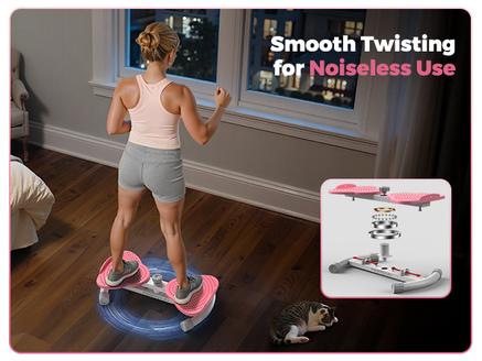 FEIERDUN Waist Twist Machine – Abs Waist Twister for Core Strength & Tighten Waist – Home Gym Aerobic Exercise Equipment, Silent & Non-Slip, Supports 330 lbs #Holiday Haul