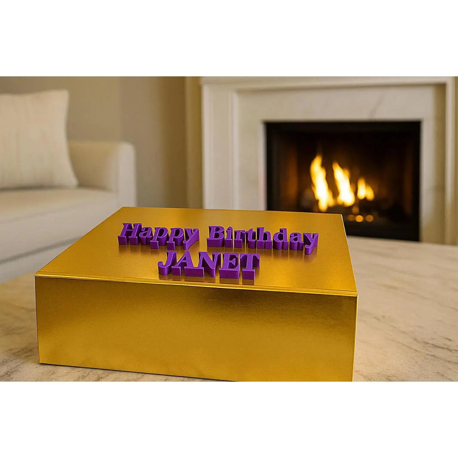 Elegant Custom Magnetic Box with Name – Personalized Keepsake Gift Box (9.5 × 7 × 4")