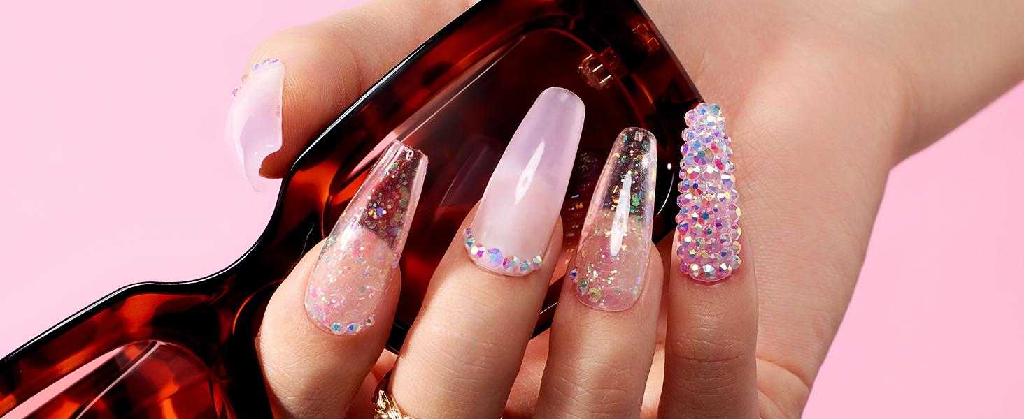 Beetles Nail Extension Poly Gel Professional DIY Nail Art for Starter Top Coat Base Gel, Gift for Women gift for girls, Nail Manicure at home, With Slip Solution, Beginner friendly Polish Cutics  Cosmetic #TikTokShopBacktoSchool